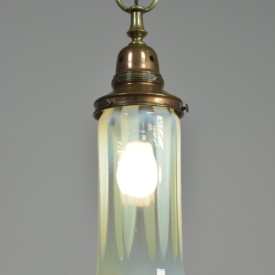 Antique Vaseline Shade Pendant Light