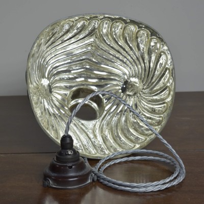 Silvered / Mirrored Shade Pendant Light