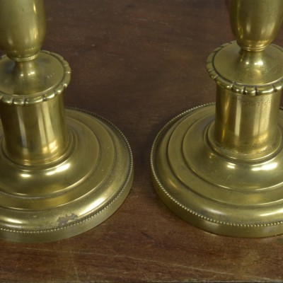 Pair Baluster  Brass Lamps