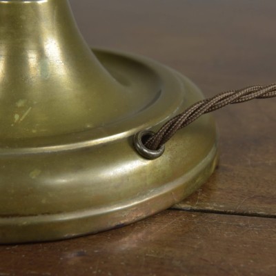 GEC Knopped Shaft Brass Lamp
