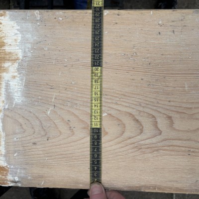 Reclaimed Mid Victorian Pine Church Pew Seating/Panel Board