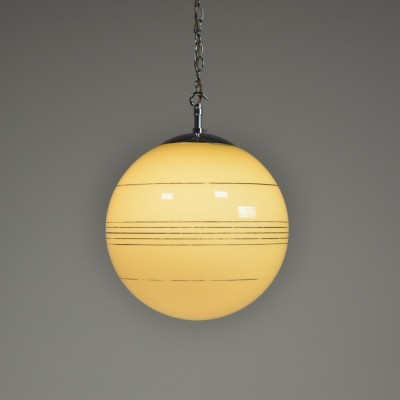 Art Deco Butterscotch Globe Lights