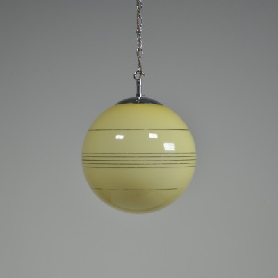 Art Deco Butterscotch Globe Lights