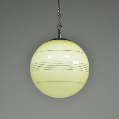 Art Deco Butterscotch Globe Lights