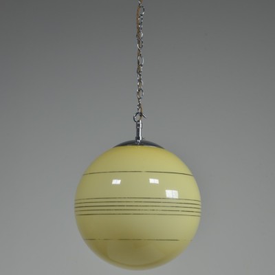 Art Deco Butterscotch Globe Lights