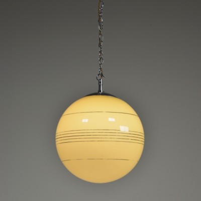 Art Deco Butterscotch Globe Lights