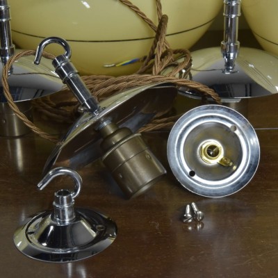 Art Deco Butterscotch Globe Lights