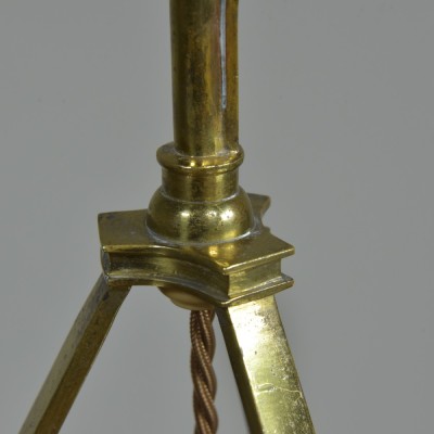 Gilt Tripod Pullman Lamp