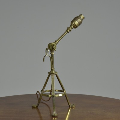 Gilt Tripod Pullman Lamp