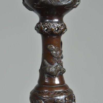 Japanese Bronze Lamps