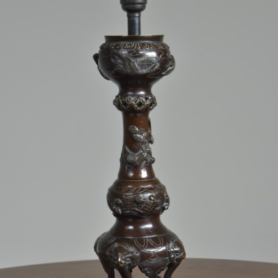 Japanese Bronze Lamps