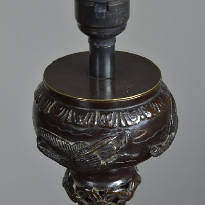 Japanese Bronze Lamps