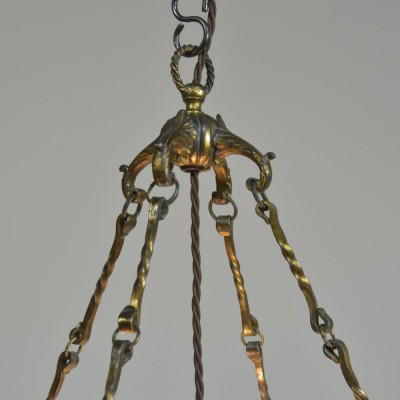 Fluted Alabaster Plafonnier