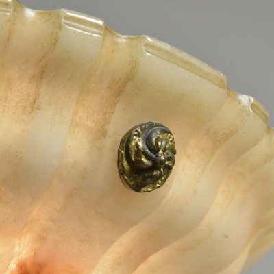 Fluted Alabaster Plafonnier