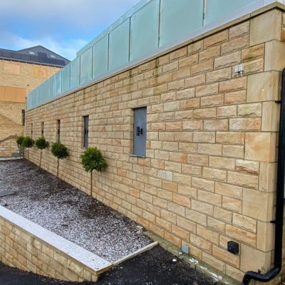 New 140mm Pitched Face Walling Stone
