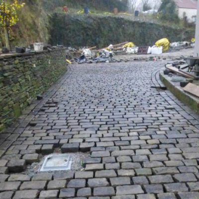 Reclaimed Yorkshire stone cobbles/Setts