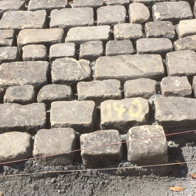 Reclaimed Yorkshire stone cobbles/Setts