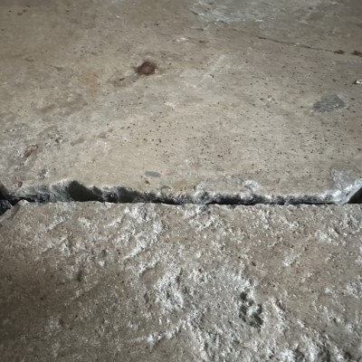Reclaimed limestone octagonal flooring 
