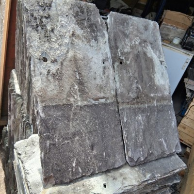Delabole green roof slates 16x8s and 16x10s 
