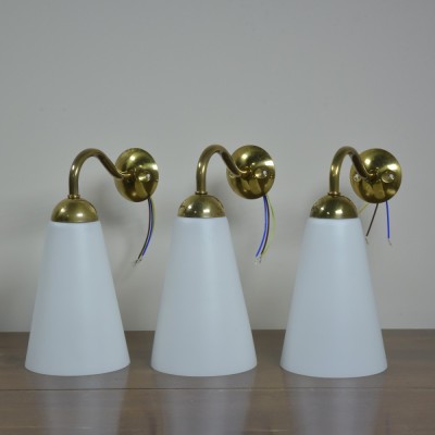 Conical Opal Wall Lights