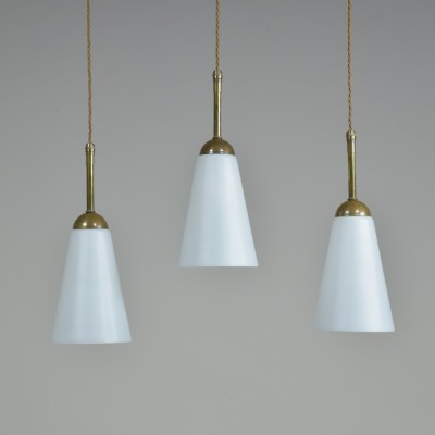Conical Opal Pendant  Lights - Stemmed 