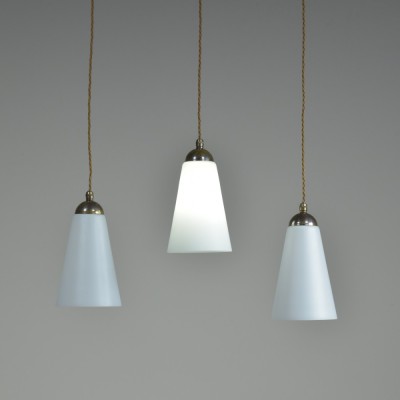 Conical Opal Pendant Lights
