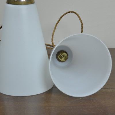 Conical Opal Pendant Lights