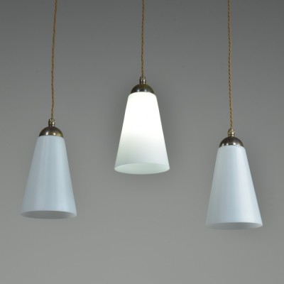 Conical Opal Pendant Lights