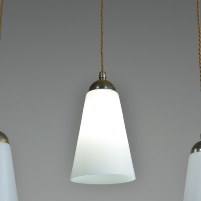 Conical Opal Pendant Lights