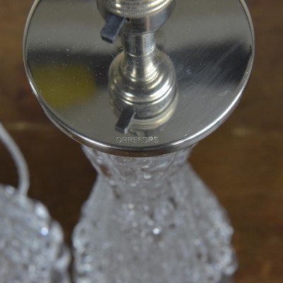 Waisted Crystal Lamps by Orrefors