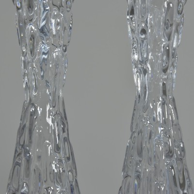Waisted Crystal Lamps by Orrefors