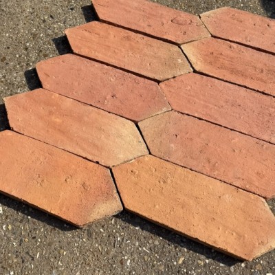 terracotta hand made picket floor tiles