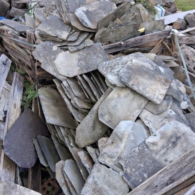 Reclaimed random green slates west moorland cornish welsh 