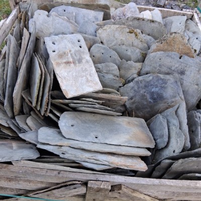 Reclaimed random green slates west moorland cornish welsh 