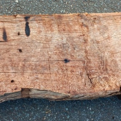C17th oak inglenook fireplace beam
