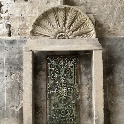 Eccentric Stone Firesurround Made From Antique Elements