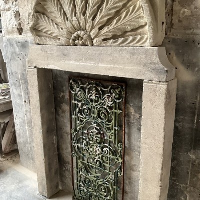 Eccentric Stone Firesurround Made From Antique Elements