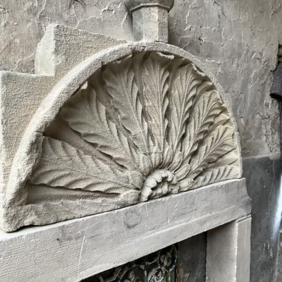 Eccentric Stone Firesurround Made From Antique Elements