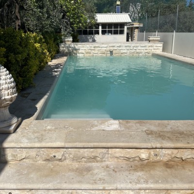 Poolside Antique Stairs 