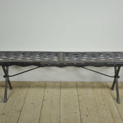 Pair Iron Greenhouse Benches