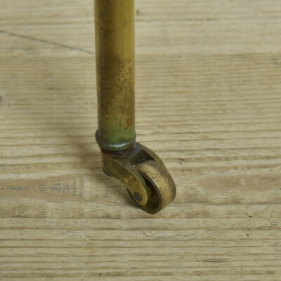 Brass & Walnut Side Table