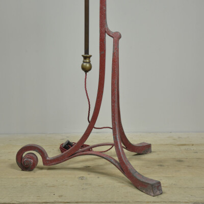 Iron & Brass Nouveau Floor Lamp
