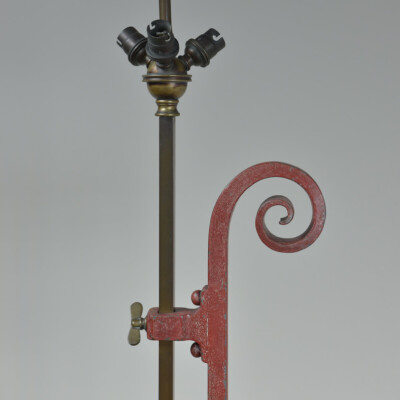 Iron & Brass Nouveau Floor Lamp
