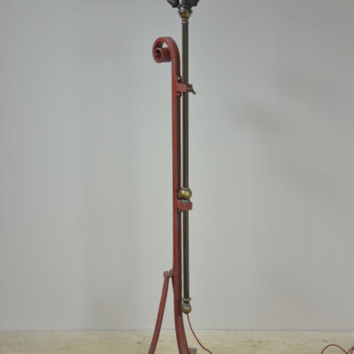 Iron & Brass Nouveau Floor Lamp