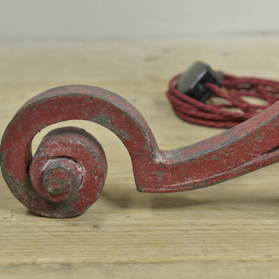 Iron & Brass Nouveau Floor Lamp