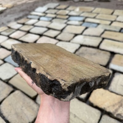 Reclaimed Sawn Yorkshire Stone Cobble Tops - Per SQM