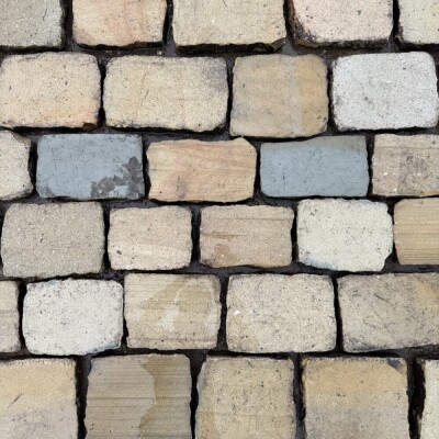 Reclaimed Sawn Yorkshire Stone Cobble Tops - Per SQM