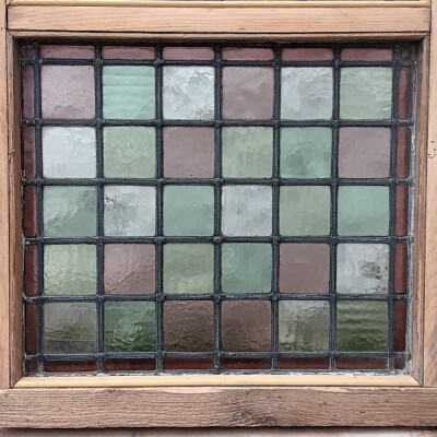 Victorian stained & painted glass window.