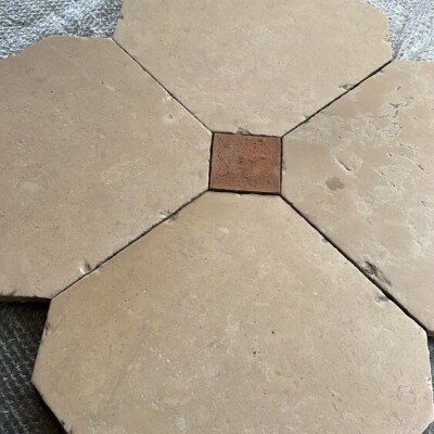 Reclaimed French octagon tiles
