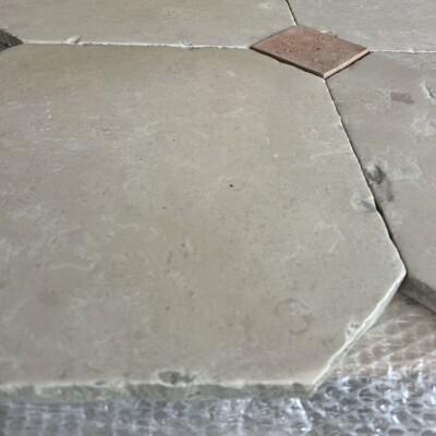 Reclaimed French octagon tiles